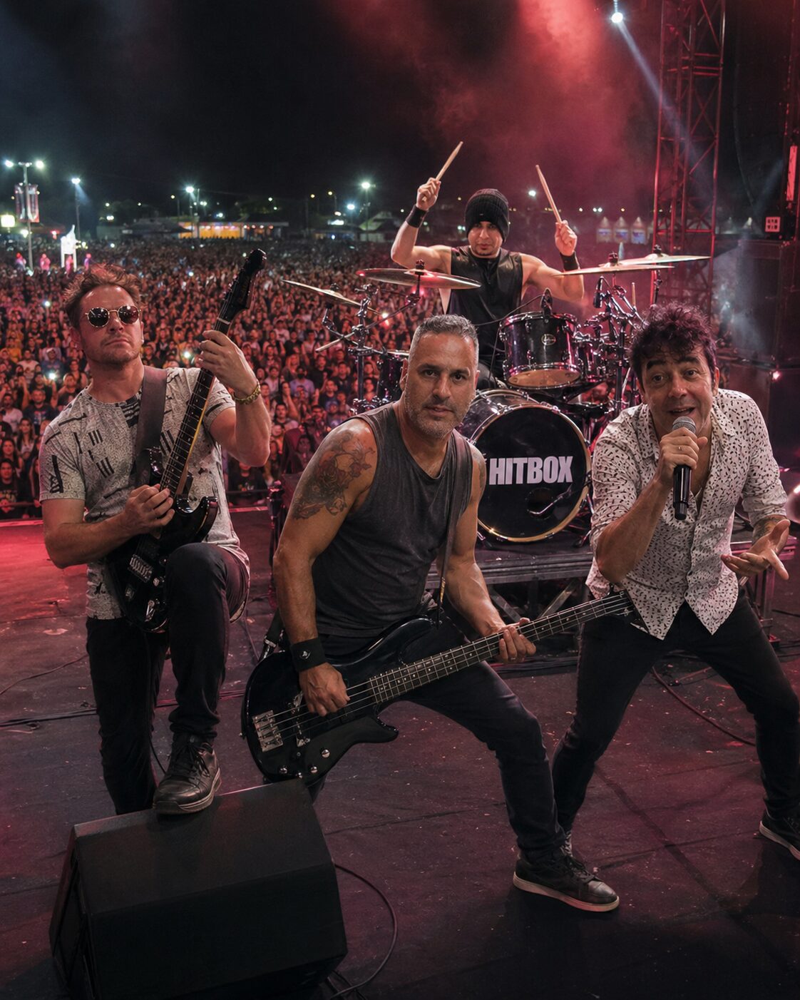 Banda HITBOX tocando pop rock ao vivo em Belo Horizonte